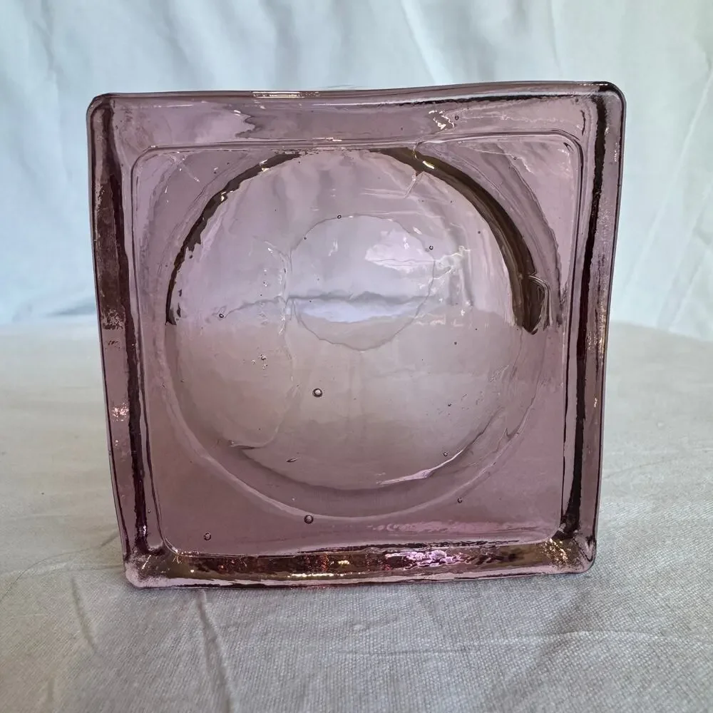 Wine glasses with Square Purple Base Set of 5